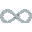 Infinity symbol icon.