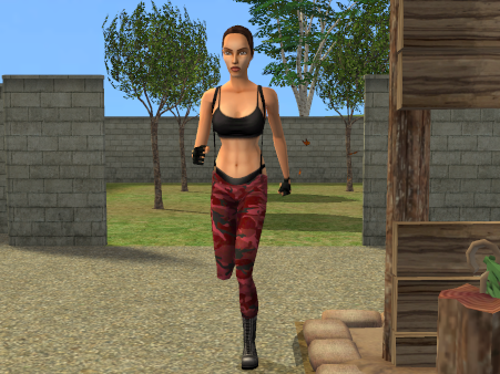 A devastatingly handsome man in a brown cowboy shirt and plaid khaki shorts.