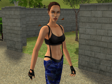 A devastatingly handsome man in a brown cowboy shirt and plaid khaki shorts.