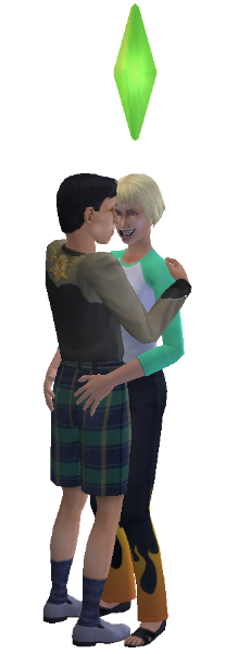 Sandy Bruty and Goopy GilsCarbo slow dancing.