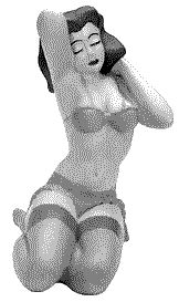 An image of a vintage figurine of a woman in a pretty pose